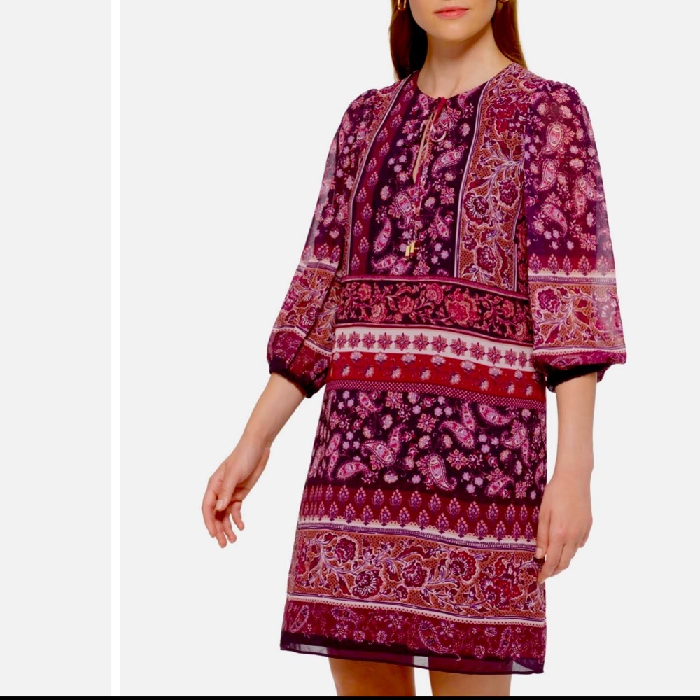 Vince Camuto Tie Neck Dress